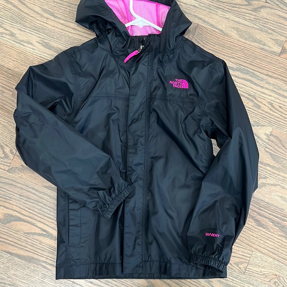 TNF Girls Rain coat 10/12